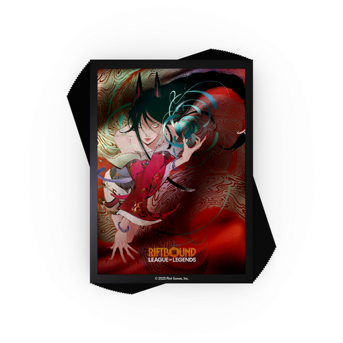 PREORDINE RIFTBOUND - LEAGUE OF LEGENDS TCG - ORIGINS AHRI ART SLEEVES - Bustine Protettive di Ahri