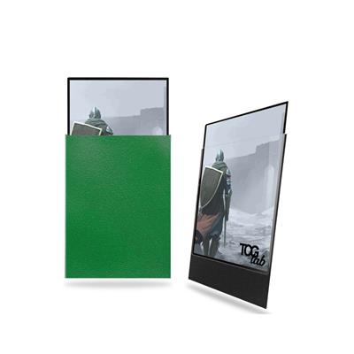 TcgLab Standard Sleeves Matte Ultra Clear Verde (100 Bustine) – Protezione Premium