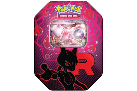 POKÉMON SCARLATTO E VIOLETTO - RIVALI PREDESTINATI - TEAM ROCKET - TIN DA COLLEZIONE - MEWTWO-EX (ENG)