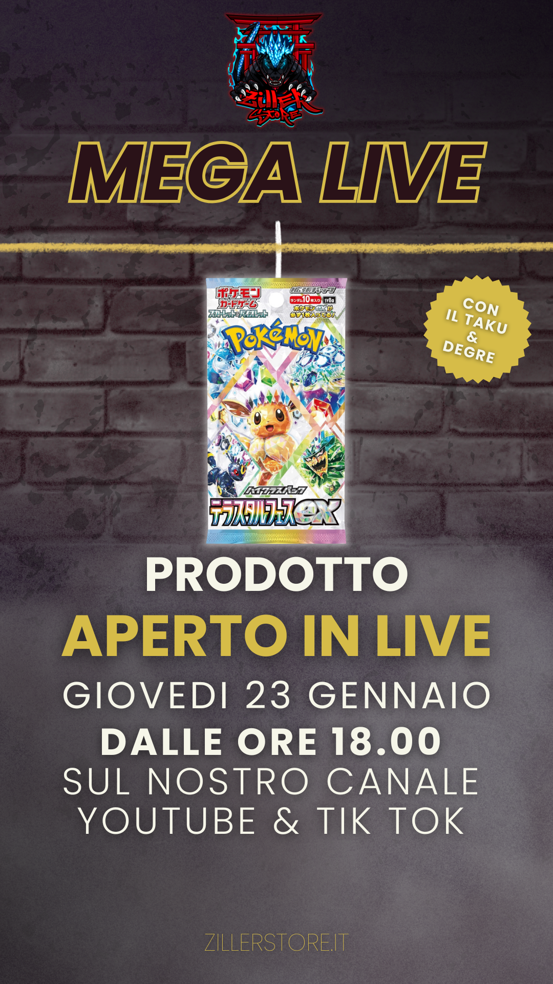 EVOLUZIONI PRISMATICHE JAP TERASTAL FESTIVAL PACK APERTO IN LIVE GIOVEDI 23 GENNAIO ORE 18.00