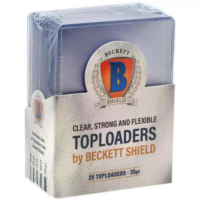 25 Top Loaders 35pt Beckett Shield