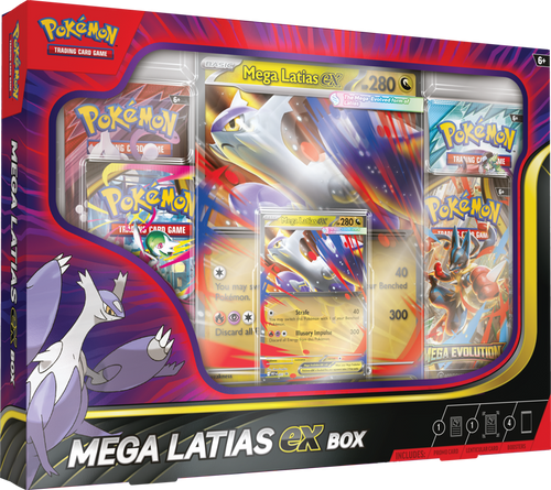 Collezione Mega Latias - EX Pokémon GCC con Carta Olografica e 4 Buste - ENG
