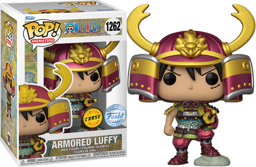 Funko POP! Animation: One Piece – Armored Luffy Special Edition 1262 Metallic CHASE Exclusive