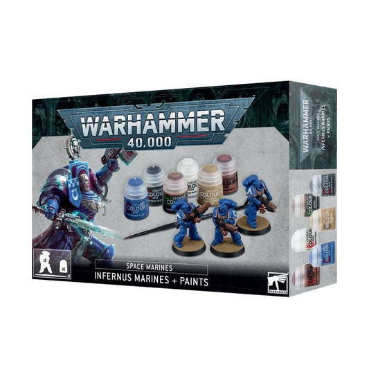 Warhammer 40 Space Marines: Set Marines Infernus + Colori - Paints