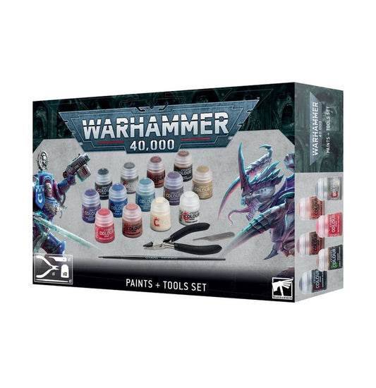 Warhammer 40,000: Set Colori + Attrezzi - Paints + Tools Set
