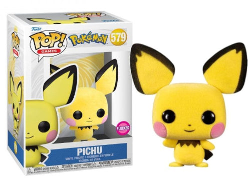 Funko Pop Games 579 - Pichu - Pokémon (Flocked)