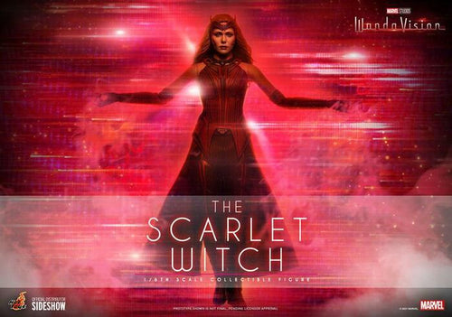 WANDAVISION - The Scarlet Witch 1/6 Action Figure 12" TMS036 HOT TOYS BROWN BOX APERTA PER ESPOSIZIONE IN VETRINA