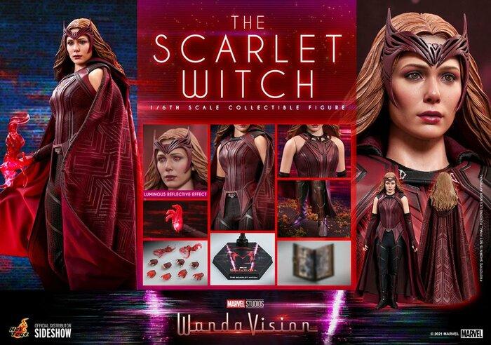 WANDAVISION - The Scarlet Witch 1/6 Action Figure 12" TMS036 HOT TOYS BROWN BOX APERTA PER ESPOSIZIONE IN VETRINA