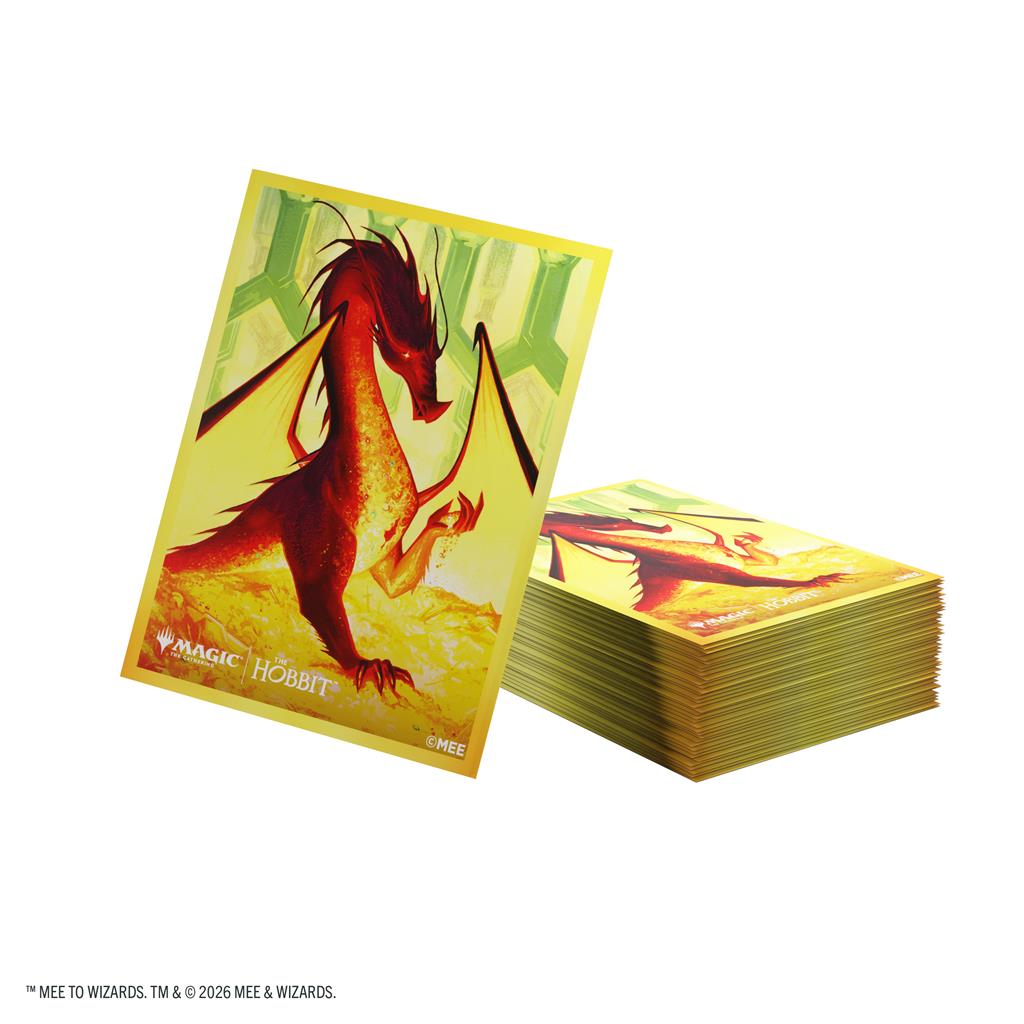 Magic: The Gathering – The Hobbit | Premium Art Sleeves Smaug the Golden | 105 Bustine | ENG