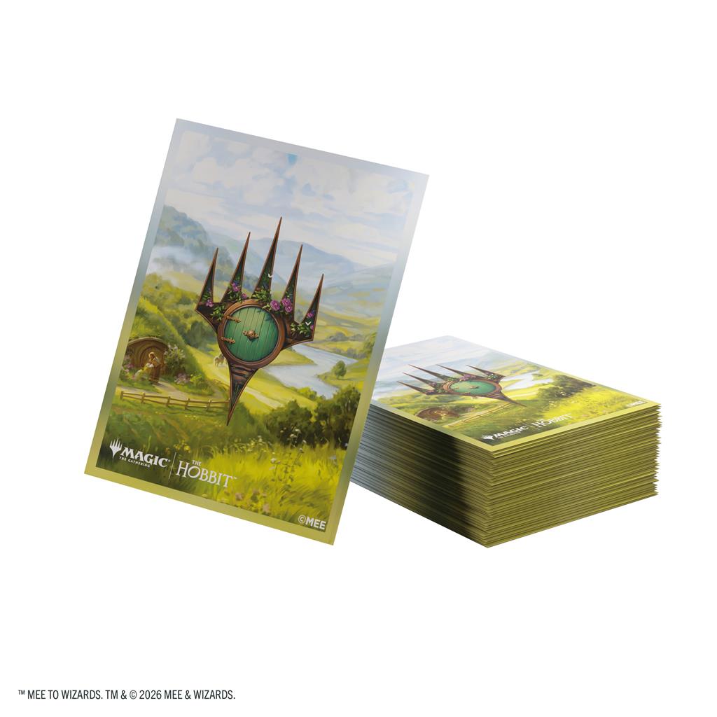 Magic: The Gathering The Hobbit HOB Premium Art Sleeves The Shire 105 Bustine Protettive MTG