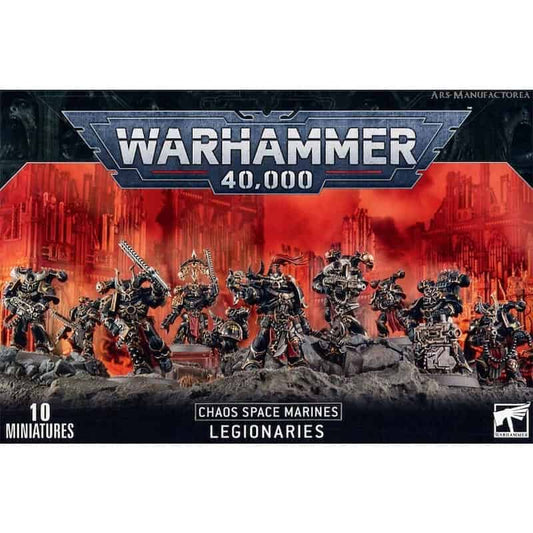 Warhammer 40K Chaos Space Marines Legionaries - 10 Miniature 9a Edizione (Italiano)