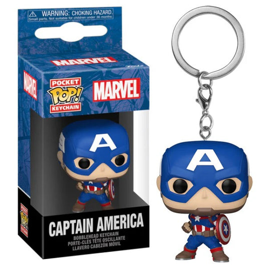 Pocket POP! Keychain Marvel – Captain America - Portachiavi funko