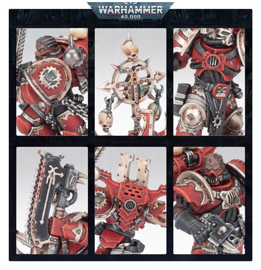 Berzerker di Khorne - 10 Miniature Warhammer 40K World Eaters