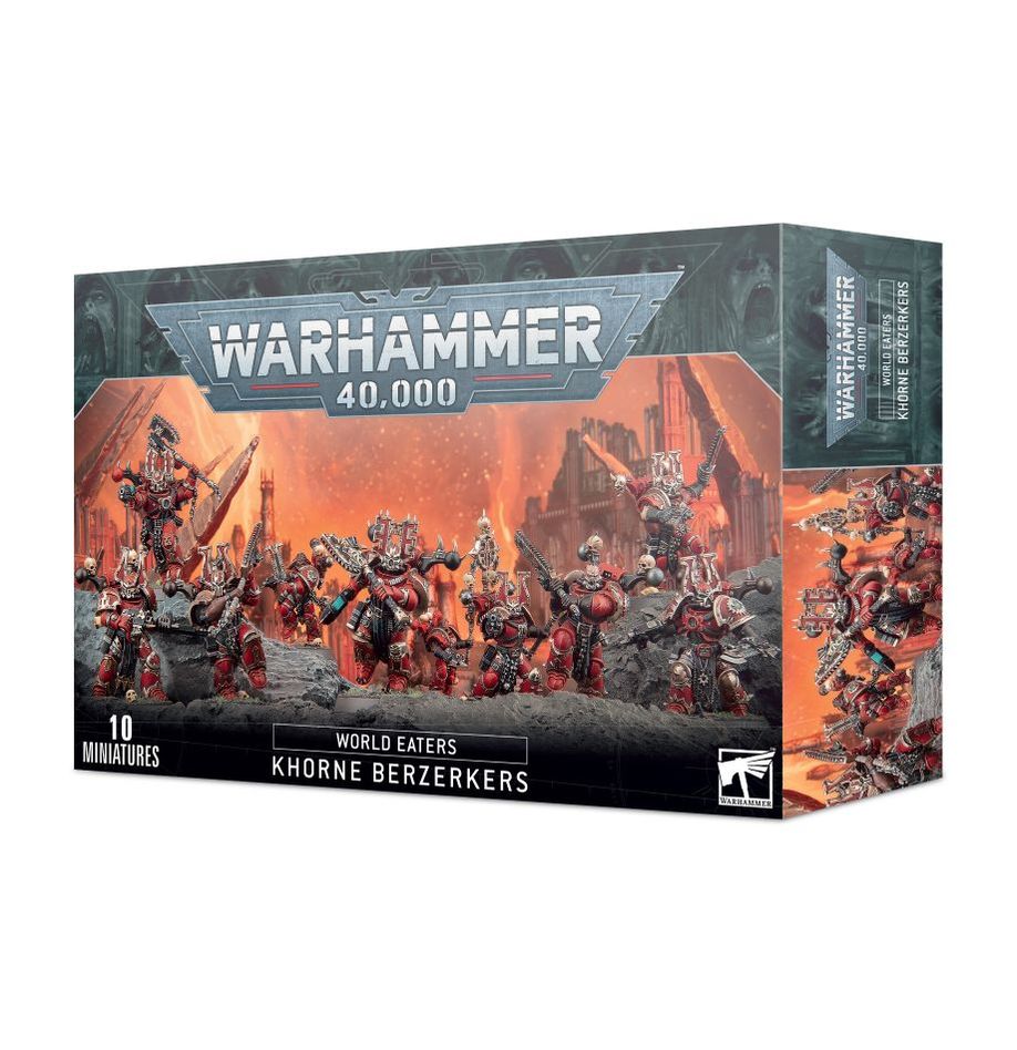 Berzerker di Khorne - 10 Miniature Warhammer 40K World Eaters