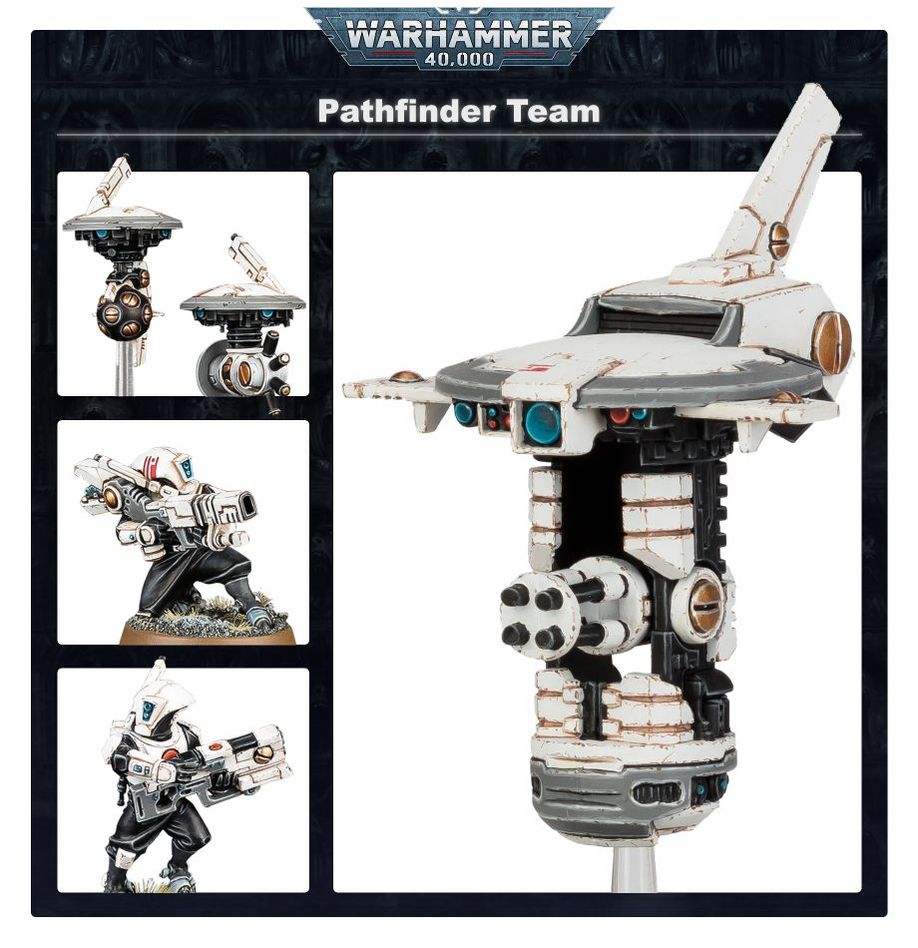 Warhammer 40K Team Esploratori T'au (Pathfinder Team) - 10 Miniature Ricognizione (Italiano)