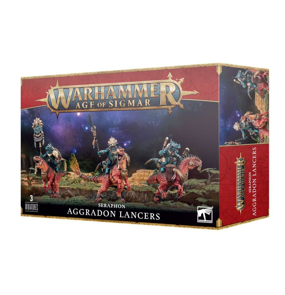 Aggradon Lancers - Lancieri su Aggradonte - Cavalleria Seraphon - Warhammer Age of Sigmar