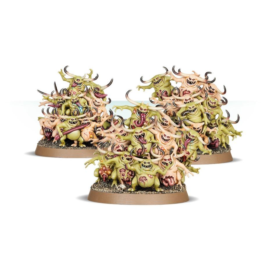 Nurglings - 3 Sciami Daemon Nurgle Warhammer Age of Sigmar 40K