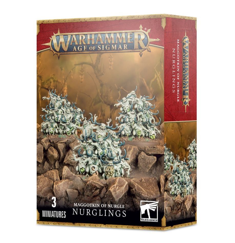 Nurglings - 3 Sciami Daemon Nurgle Warhammer Age of Sigmar 40K