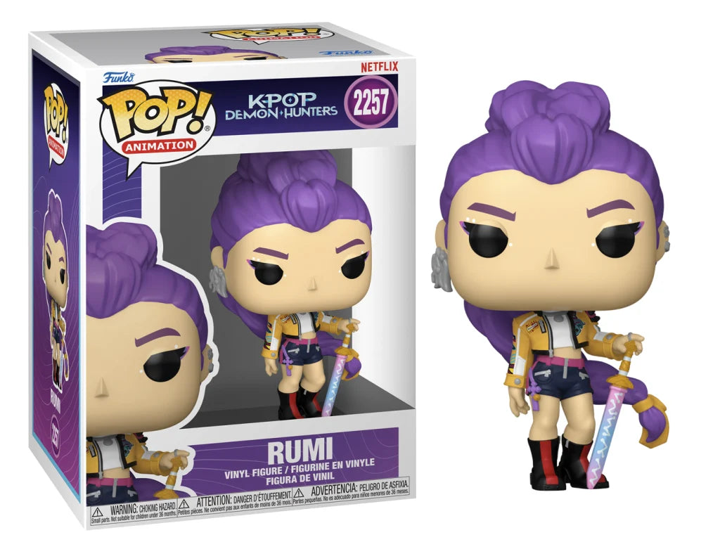 Funko Pop Demon Hunters Rumi Animation 2257 Bobblehead Vinyl Figure