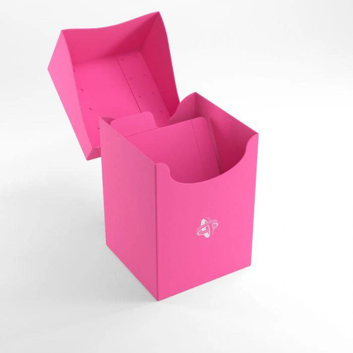 GameGenic Deck Holder 100+ XL Pink Rosa – Porta Carte con Sleeve per TCG