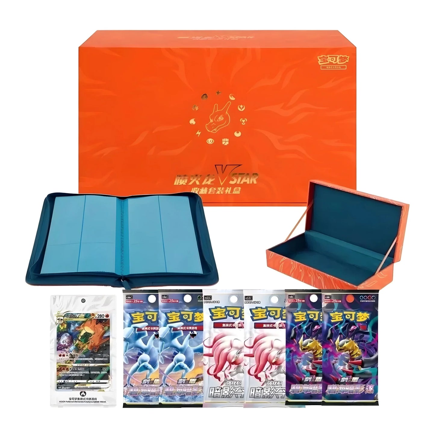 Confezione Pokemon Premium Gift Box: Charizard VSTAR CHINESE SPEDIZIONE DAL 10 MAGGIO