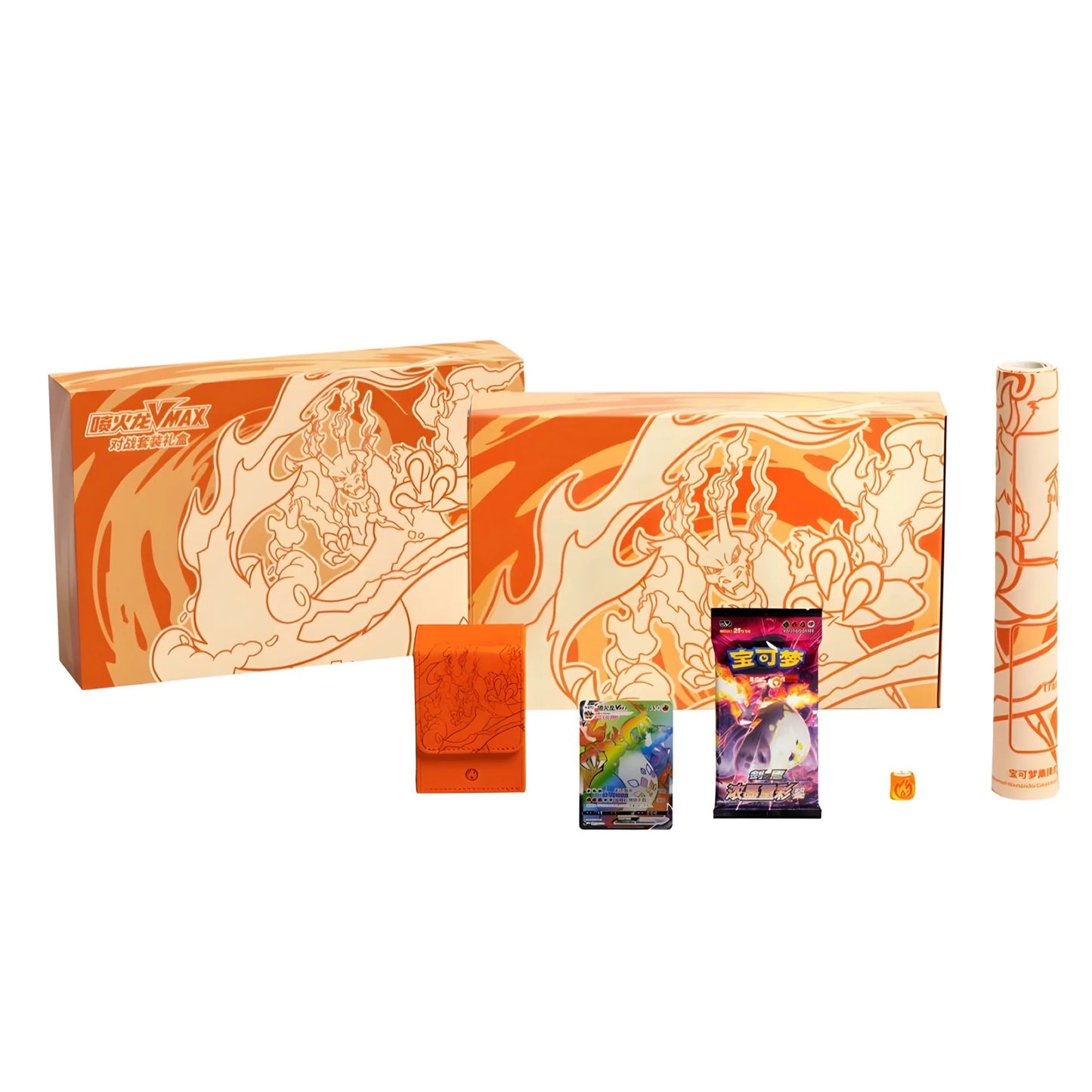 Pokemon Charizard VMAX Battle Set Gift Box CHINESE SPEDIZIONE DAL 10 MAGGIO