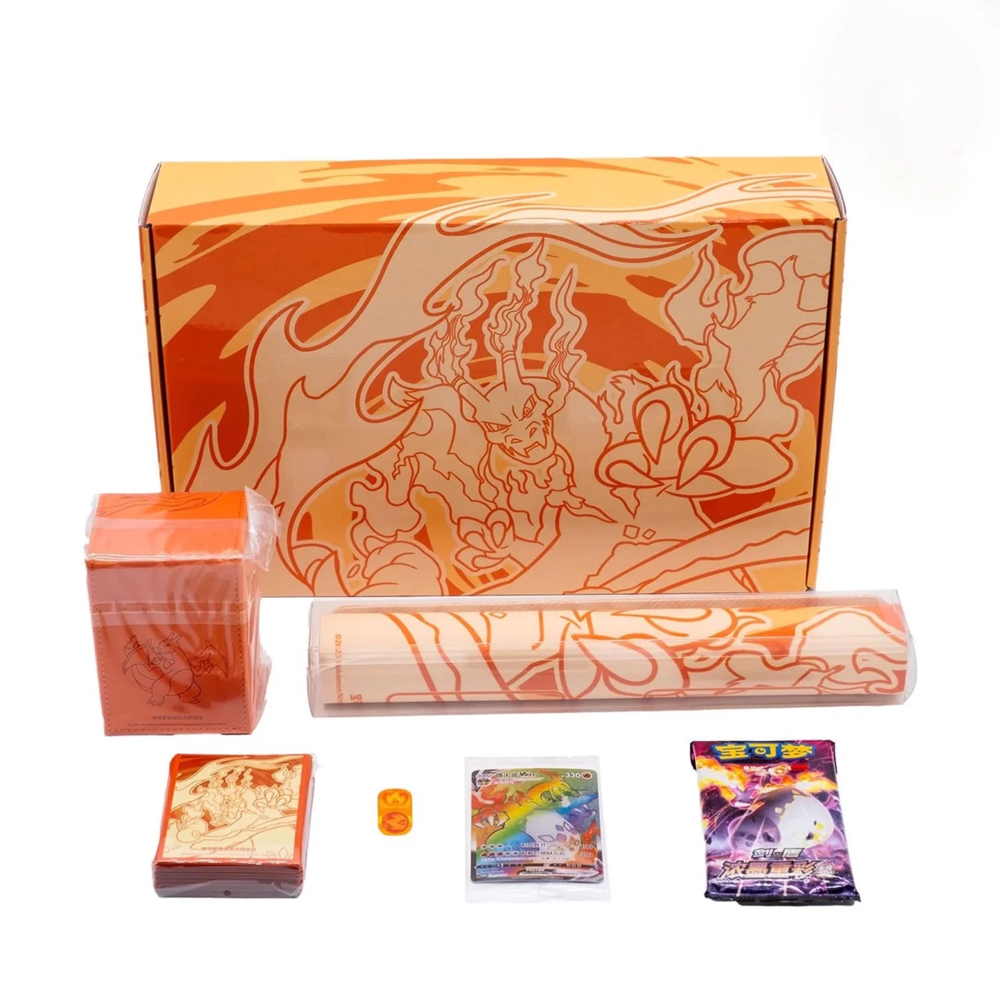 Pokemon Charizard VMAX Battle Set Gift Box CHINESE SPEDIZIONE DAL 10 MAGGIO