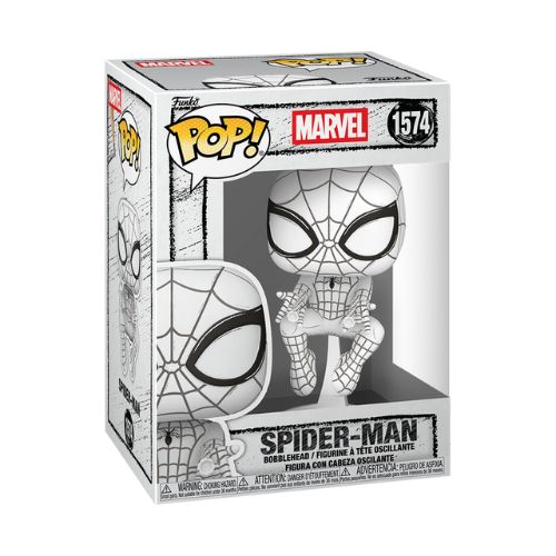 Funko POP! Marvel: Spider-Man 1574 – Edizione Speciale Sketch Monocromatica