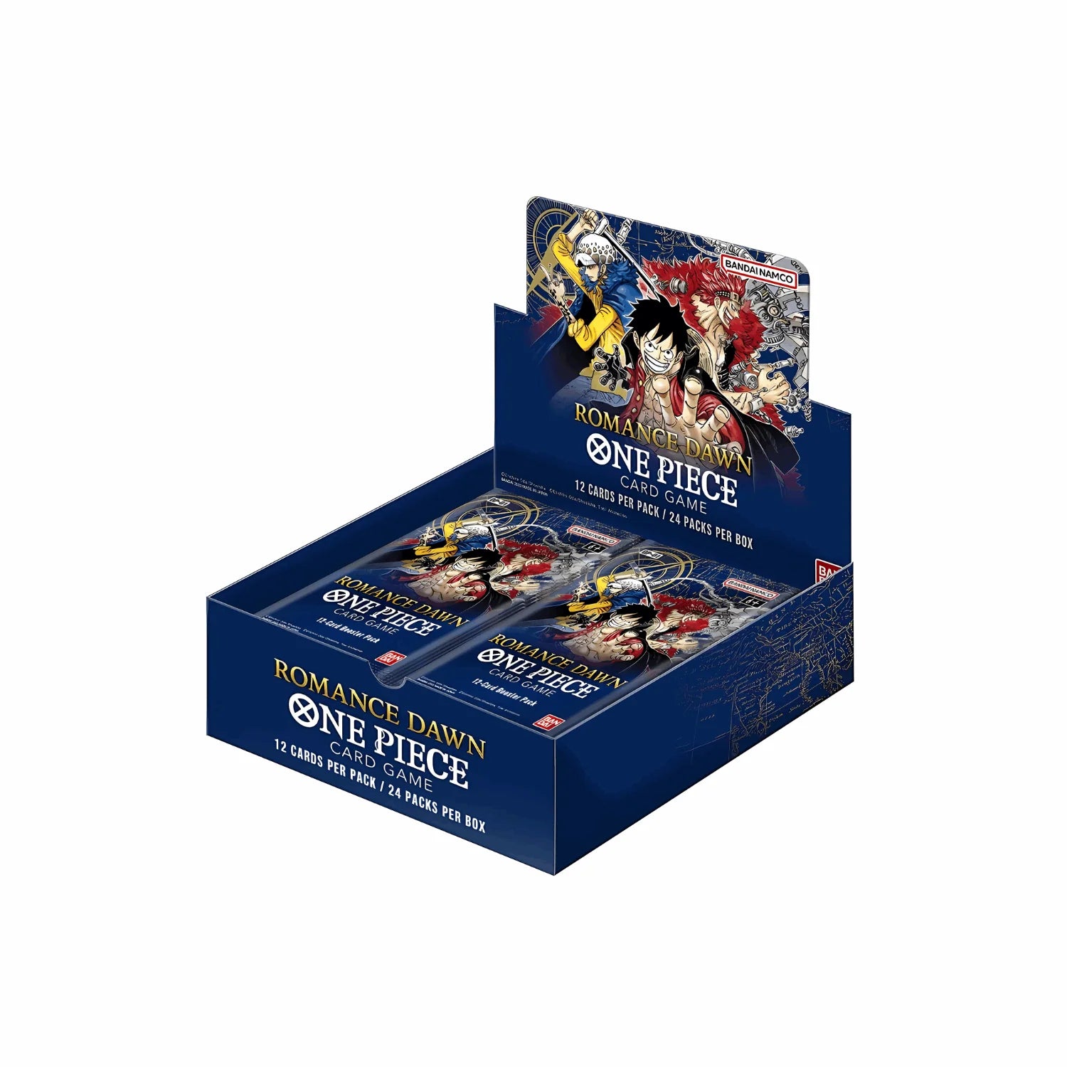 One Piece TCG Box OP - 01 Romance Dawn ENG White Bottom Zillerstore Fumetteria One Piece TCG Box OP - 01 Romance Dawn ENG White Bottom Zillerstore Fumetteria