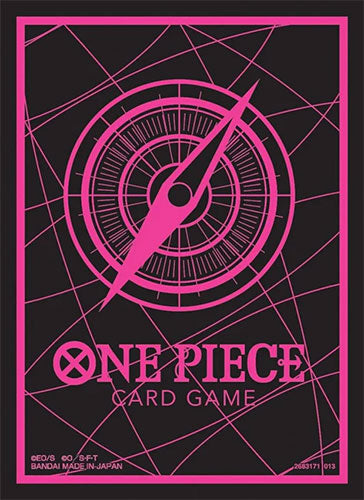 Bandai One Piece Trading Card Supplies - Deck Protectors - DARK PINK COMPASS (70 Sleeves)