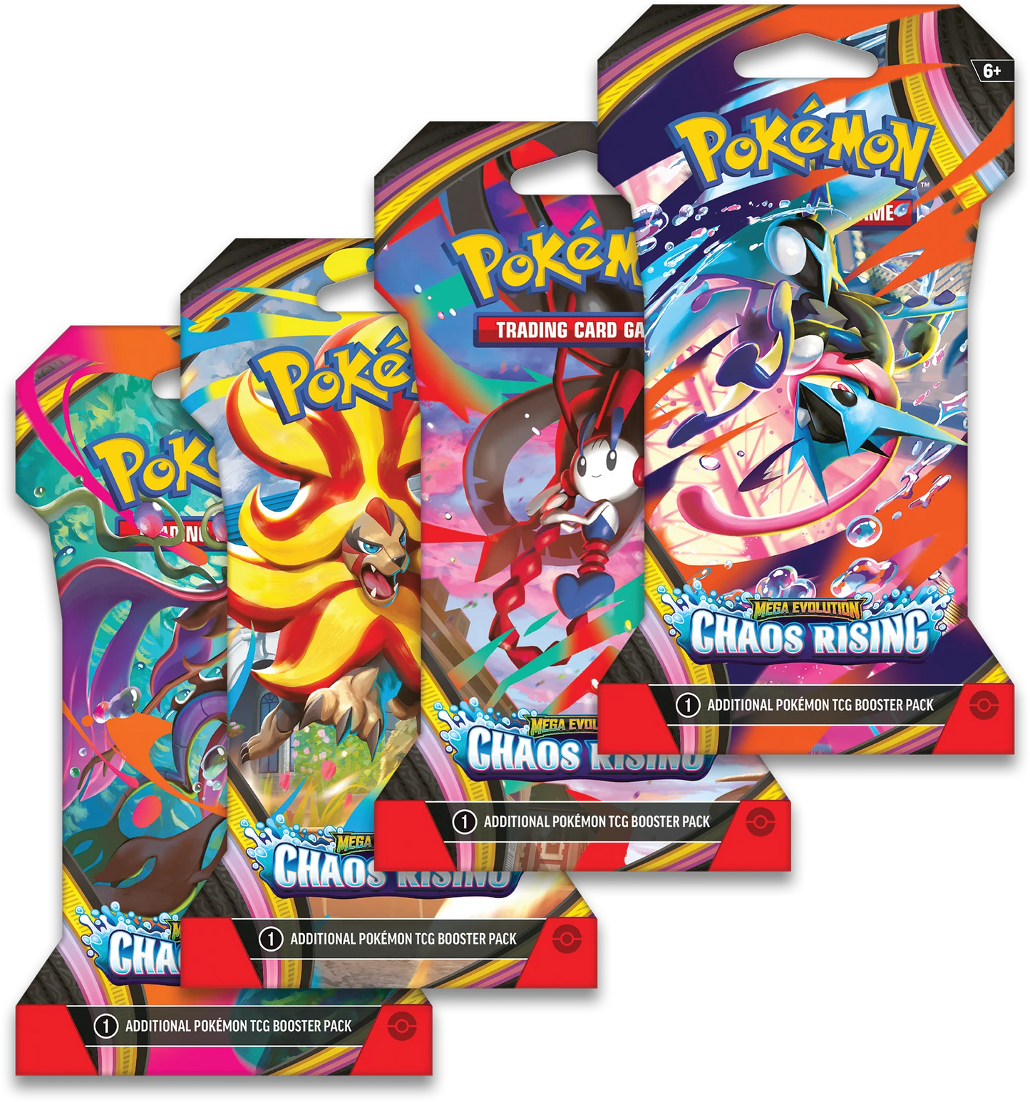 Pokémon TCG Mega Evolution Chaos Rising Display 24 Sleeved Booster ENG