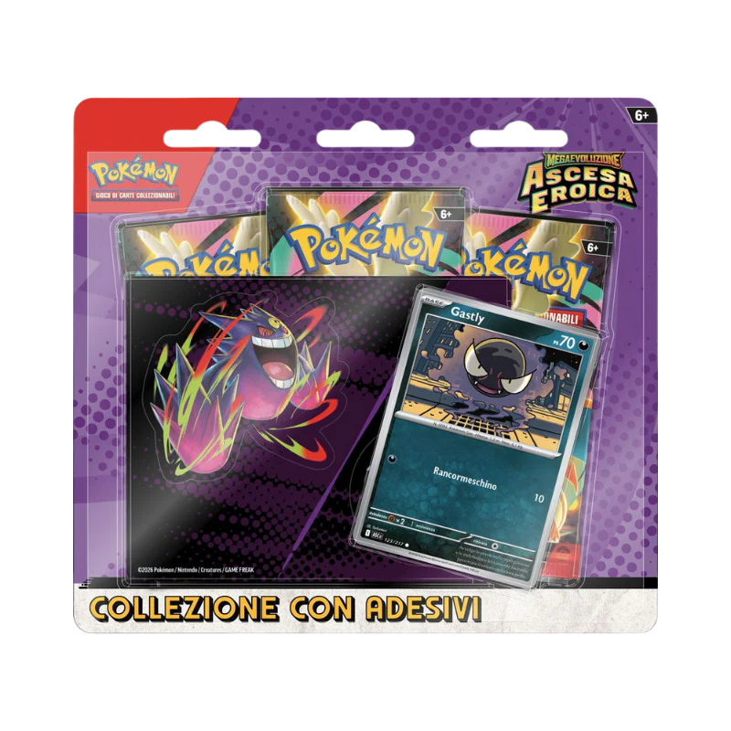 Pokémon GCC: Collezione Ascesa Eroica – Mega Gengar – Con Carta Promo e Buste