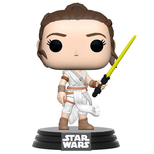STAR WARS EP.IX REY W/YELLOW SABER POP 432