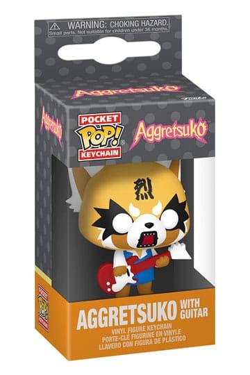 SANRIO AGGRETSUKO W/GUITAR POCKET POP KEYCHAIN