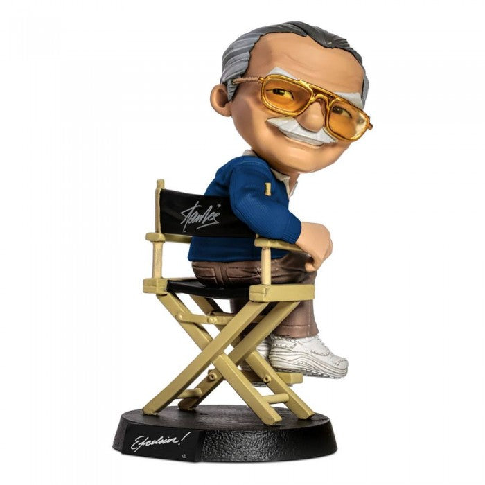 Action Figure Statuetta Stan Lee (Blue Shirt) Marvel Mini-Co Excelsior