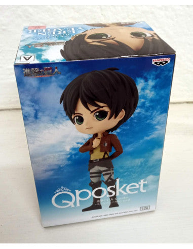 Attack On Titan Eren Yeager Ver.a Q Posket Figura 14cm Banpresto