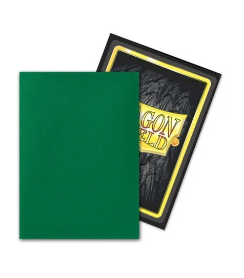Dragon Shield Standard Dual Matte Might (100 Bustine) – Verde Professionale con Interno Nero
