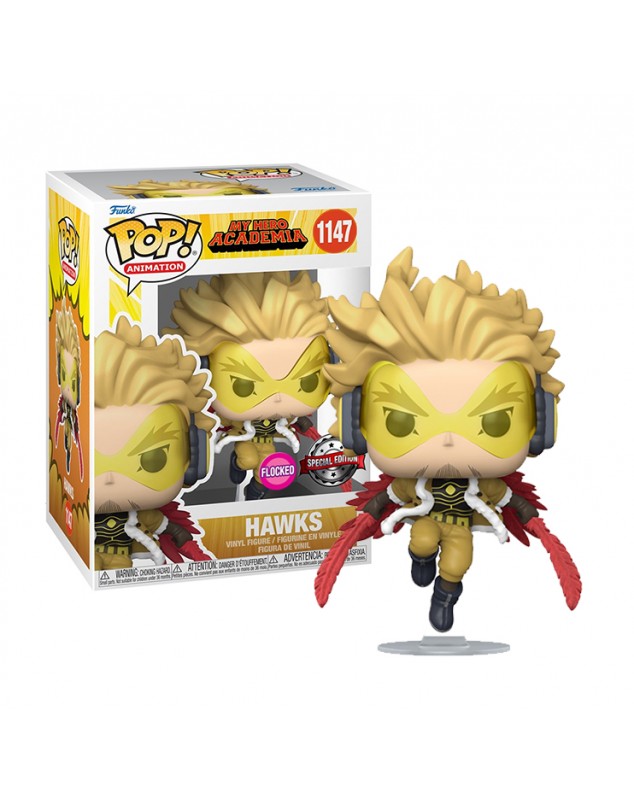 My Hero Academia Pop! Animatin Figure Vinile Hawks 9 Cm Esclusiva Flocked Funko