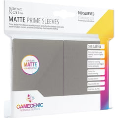 Matte Prime Dark Grey Sleeves (100) Standard Size Gamegenic