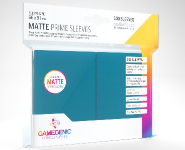 Matte Prime Blue Sleeves (100) Standard Size Gamegenic