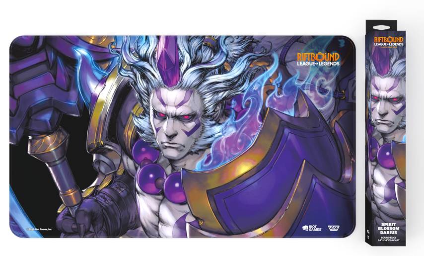 Riftbound League of Legends TCG Playmat Spirit Blossom Darius Spiritforged Bordi Cuciti 61x35cm UVS Games