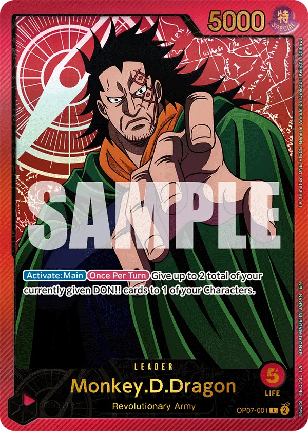 MONKEY D DRAGON OP07-001 EB02 VERSION
