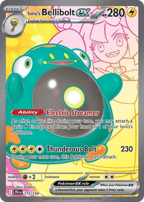 🇮🇹ITA Bellibolt di Kissara ex(Full-Art | 172/159) Iono's Bellibolt ex Avventure Insieme