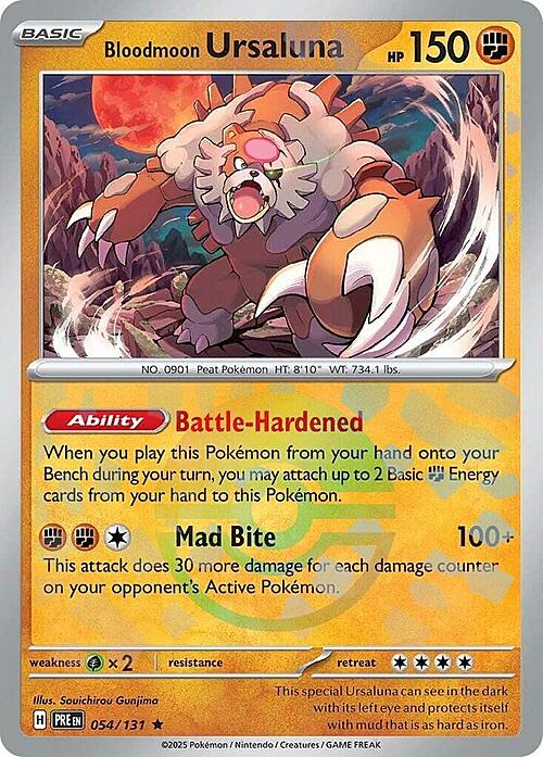 Ursaluna Luna Cremisi(Poké Ball Reverse Holo | 054/131)