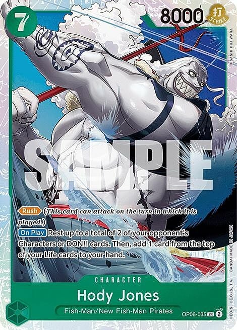 Hody Jones Hody Jones OP-06: Wings of the Captain op06