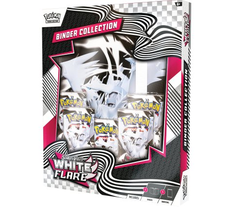 PKM - Scarlet & Violet 10.5 - White Flare - Binder Collection Reshiram - EN INGLESE COLLEZIONE CON RACCOGLITORE FUOCO BIANCO ARRIVO PREVISTO: 18-07-2025