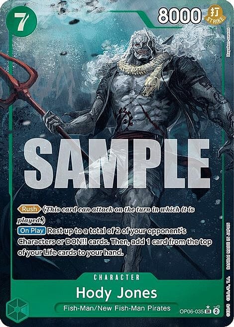 Hody Jones (Alternate Art) Hody Jones OP-06: Wings of the Captain OP06