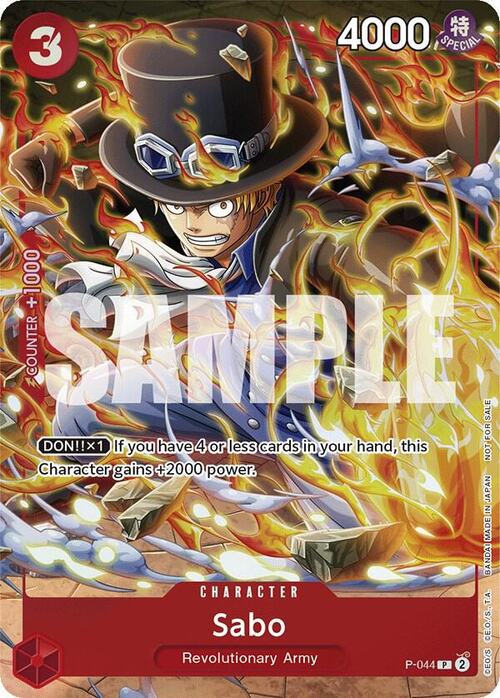 🇬🇧 P-044 Sabo(Event Pack Vol. 4)Sabo Promos