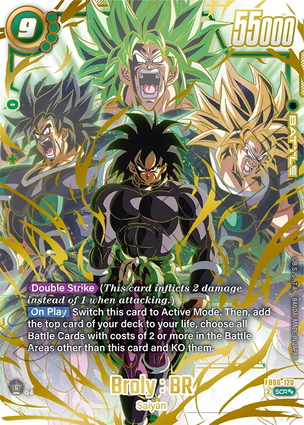 FB06-120 Broly : BR ALT ALTERNATIVE ALTERNATIVA GOD RARE ALT SUPER ALTERNATIVA ALTERNATIVE