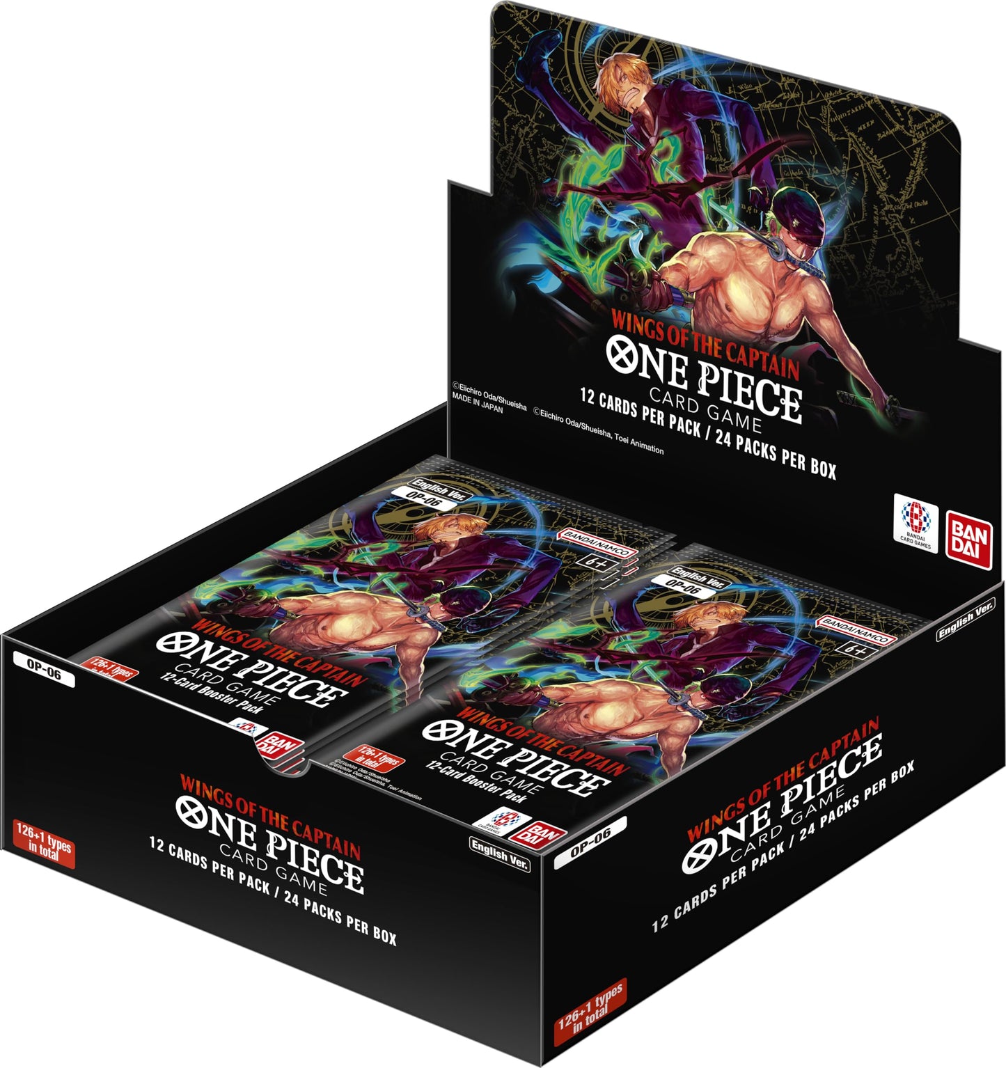 One Piece CG OP-06 – Wings of the Captain – One Piece Card Game Box (24 Bustine) ENG op06